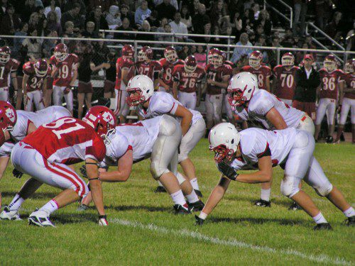 THE RED Raider football team lost in overtime, 15-13, during last week's season opener at Masconomet. (Jennifer Gentile photo)