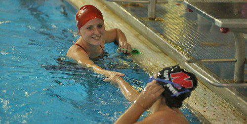 SHANNON QUIRK was named a Middlesex League all-star in girls’ swimming. Quirk, a senior, was the champion in both the 200 and 500 freestyles at the league meet. (Donna Larsson File Photo