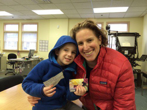 DON'T FORGET TO to enter the weekly Dining Guide Contest sponsored by the Wakefield Daily Item. It’s as easy as filling out the contest form in Tuesday's paper and either mailing it to 26 Albion St., Wakefield or stopping by to drop your entry in the box in our front lobby. You will be giving yourself a chance to win a $25 gift certificate to your choice of participating restaurants. This week, 3-year-old Brody Kingsley won. He had a hard time choosing between the “pizza maker” (Wakefield House of Pizza) and Farmland. He opted for Farmland and decided he is going to buy himself some Gatorade. His mom Julie brought him to the office to collect his prize. 