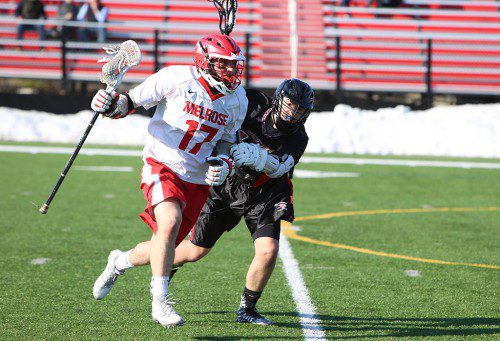 SENIOR CAPTAIN Zack Mercer has been a leader on the MHS Red Raider lacrosse team. (Donna Larsson photo)