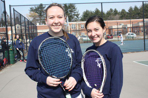 SENIOR CAPTAINS Kelley Nevils (left) and Izzy Figucia (right) will be leading the Pioneers’ quest to win a second straight Division 3 state title. (Dan Tomasello Photo)