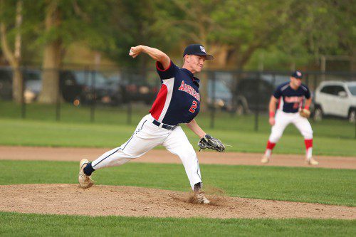 MIKE ANDREWS and the rest of the Melrose Americans posted a 3-2 record this past week to move into sixth place in the Intercity League standings. (Donna Larsson File Photo)