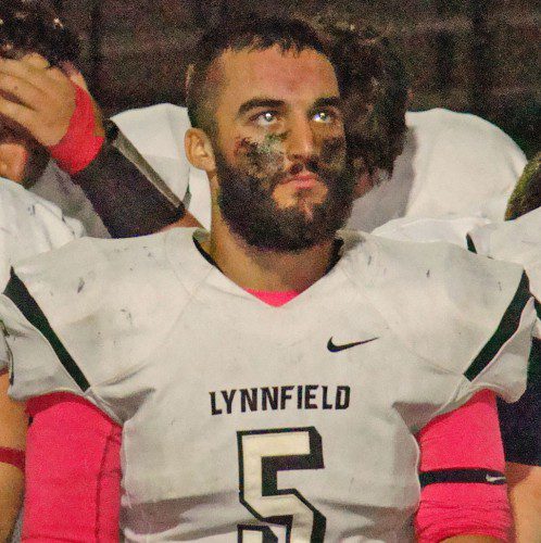 ALEX SODEN led the Pioneers in rushing with 51 yards and two TDs in eight carries in the win over M-E. (Tom Condardo Photo)
