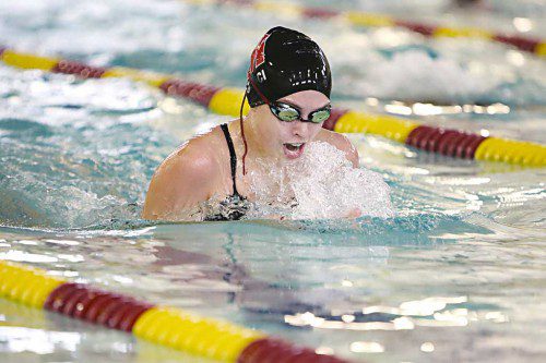 THE MELROSE High girls’ swim team could pull off another record breaking season. They return to the pool this week. (file photo)