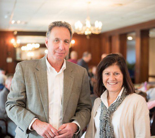 GALVIN science teacher Cynthia Fitzpatrick is this year’s recipient of the FOLQ’s Gertrude Spaulding Award. With her is FOLQ President Bill Conley.
