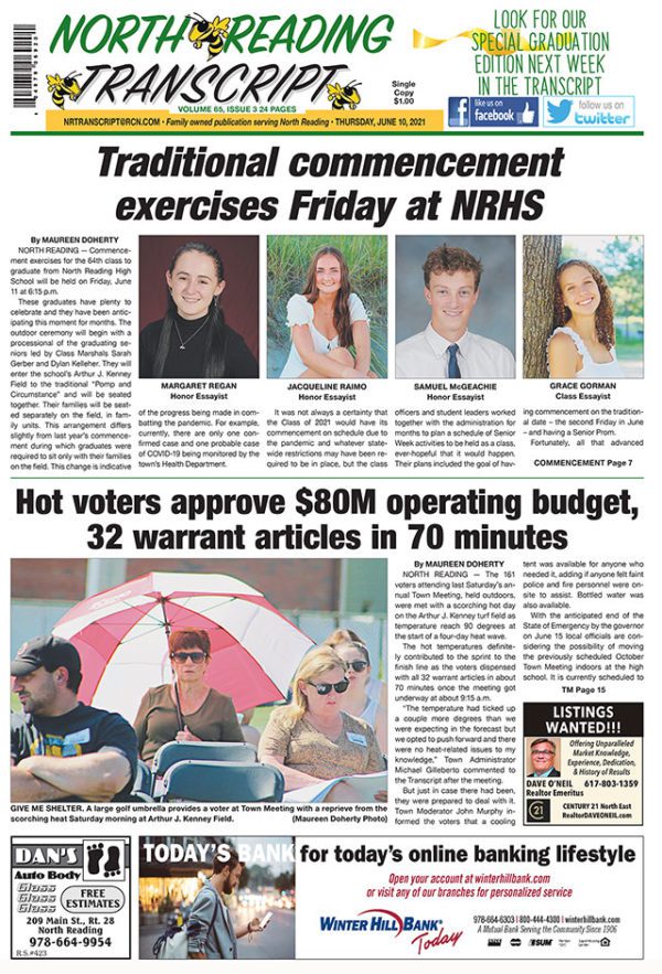 North Reading Transcript Print Subscription
